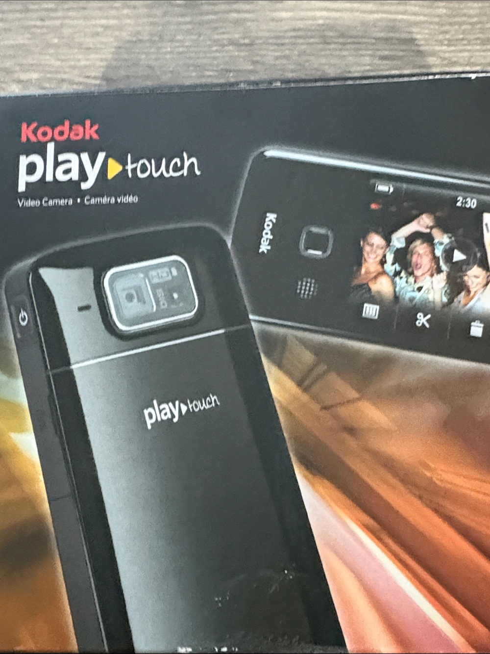 Kodak PlayTouch Black and Silver Video Camera Packaging